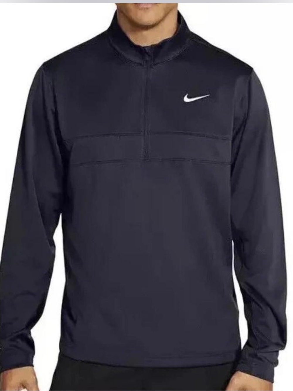 Nike Dri-FIT Men’s Black Half-Zip Golf Pullover XL Performance Top